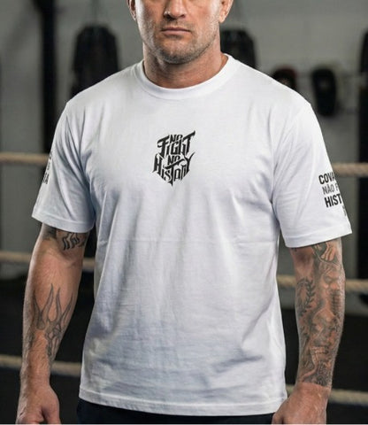 Camiseta Branca - Covardes não fazem história